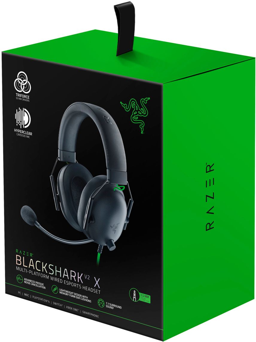  Razer BlackShark V2 X Gaming Headset: 7.1 Surround