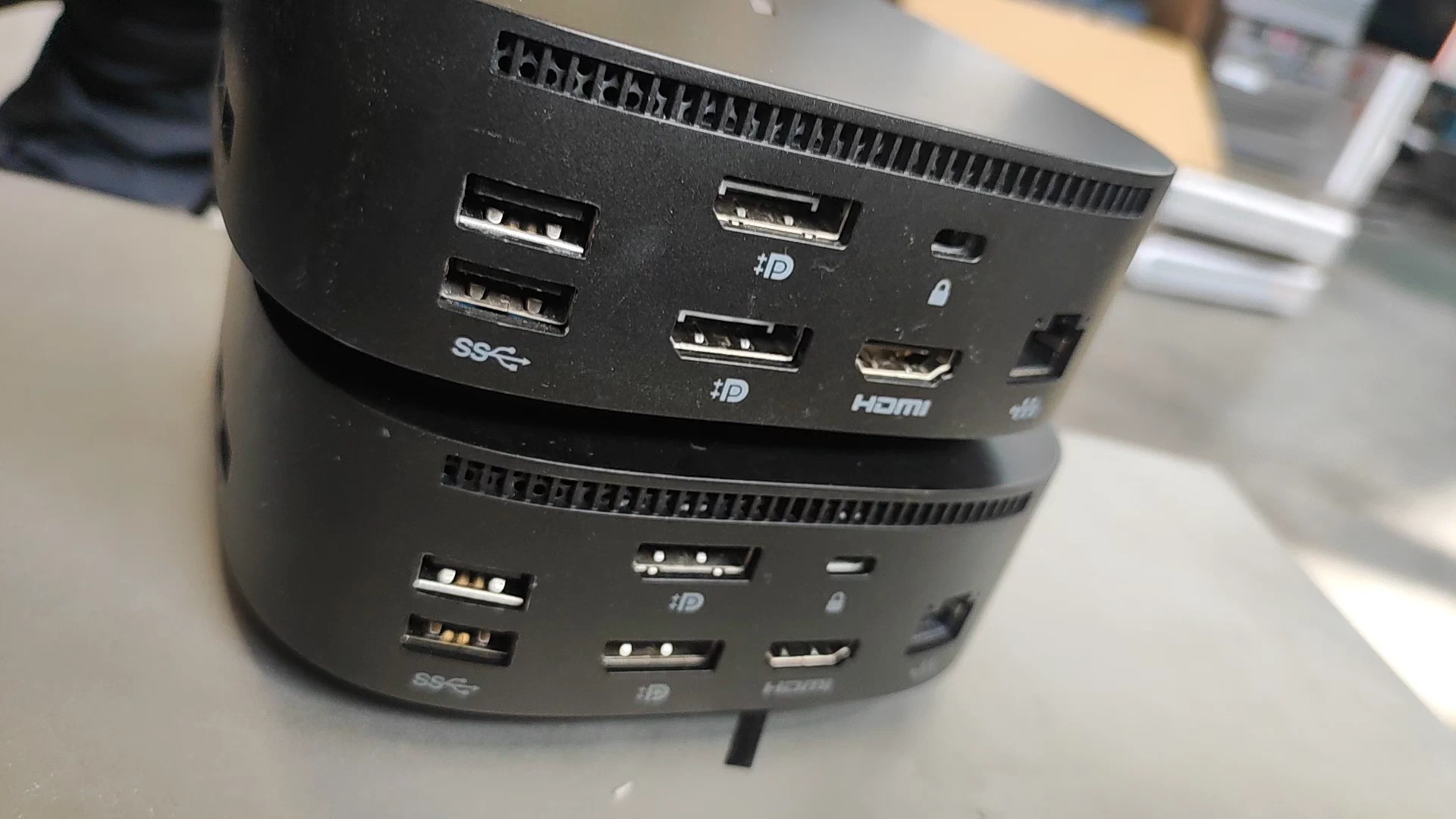 Used HP USB-C Dock G5-11-in-1 Adapter for Both USB-C and Thunderbolt-Enabled Laptops, PCs, & Notebooks - Single Cable for Charging, Networking, or Data Transfers - Great for Secure & Remote Management