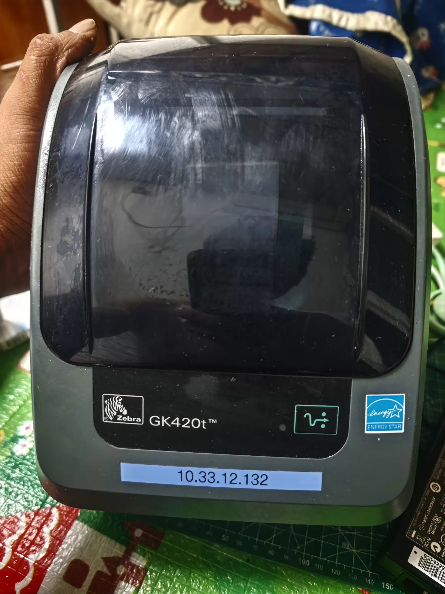 Zebra GK420t Thermal Transfer Label Printer (Renewed) | 4-inch print width, USB connectivity, Ethernet connectivity